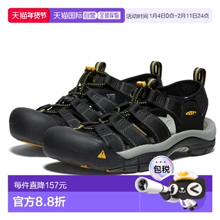 日本直邮KEEN Newport H2 男士运动凉鞋黑色1001907适合户外和露