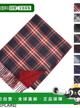 日本直邮 Johnstons of Elgin 羊绒双面围巾男式女式 ru6744