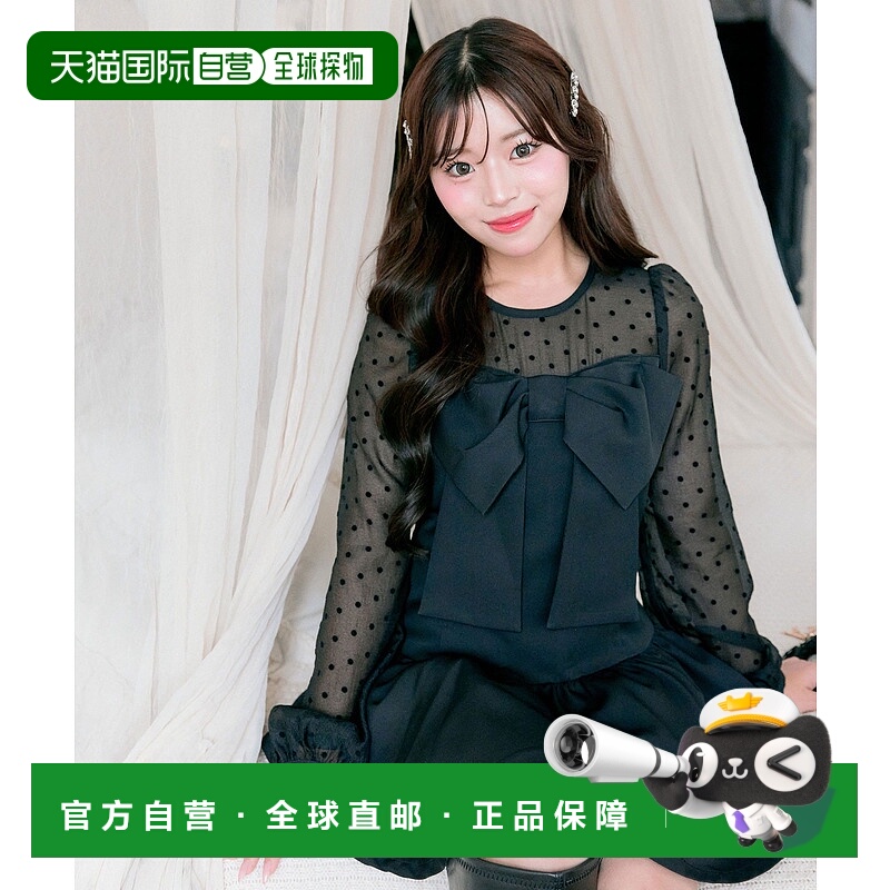 1h可退 日本直邮OLIVE des OLIVE 女装 蕾丝拼接修身迷你连衣裙 1