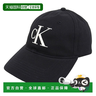 日本直邮Calvin Klein Outlet 棒球帽男女士均码棉质黑色4G5024G0