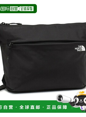 日本直邮The North Face 韩版简约斜挎包中号黑色男女通用NN2PR61