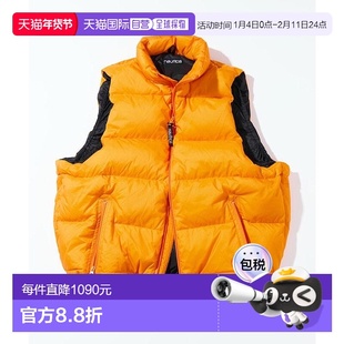 1h可退 日本直邮NAUTICA男装700FP高蓬松度尼龙羽绒背心 vintage