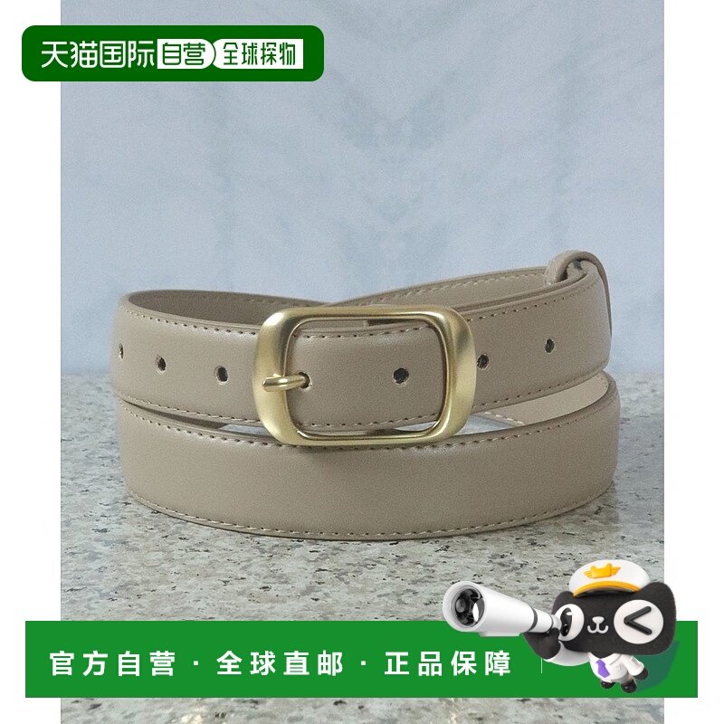 日本直邮florge 金色框架扣宽幅牛皮革腰带 FL8218EW08115,箱包皮具/热销女包/男包,手拿包,淘宝优惠券,粉丝福利购,淘宝优惠卷