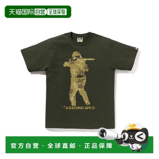 110 BATHING T恤1K80 APE猿人头男女同款 日本直邮