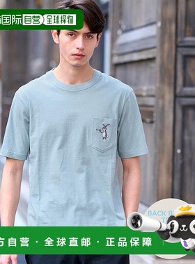 日本直邮DRESSTERIOR BACK BREEZE TECH 兔子口袋T恤 DR1233EM034