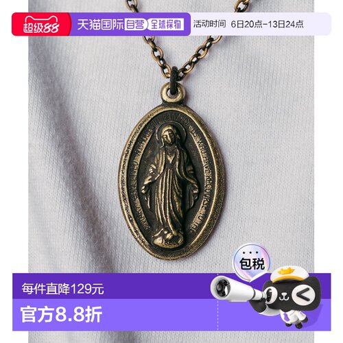 Subciety 男女同款 金属大吊坠玛丽亚项链 设计感TOP 15594087