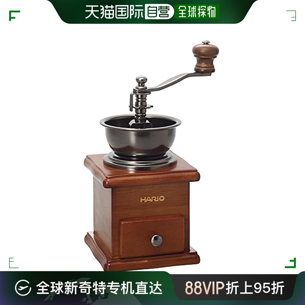 【日本直邮】HARIO玻璃王 手动咖啡磨豆机 标准 MCSR-1