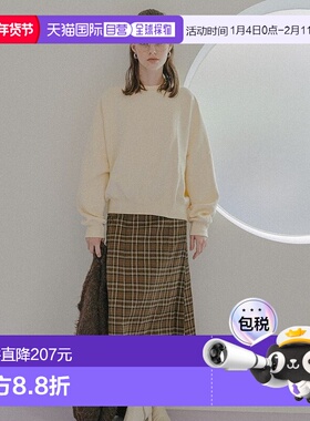 1h可退 日本直邮CREDONA 后标志拉杆袖衫 套头卫衣百搭潮牌 高级