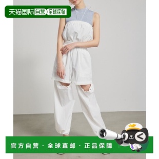 82671361 夏装 日本直邮Rienda 橡胶设计2WAY贝纶纱材质挂脖吊带