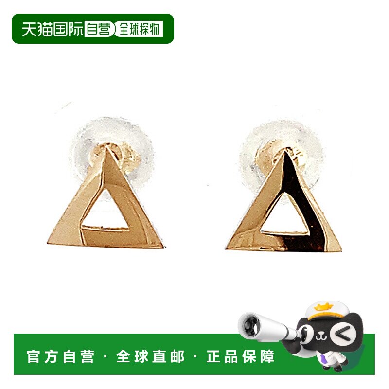 日本直邮(233897) 日本制造三角形耳环 18k 黄金三角形女士礼物