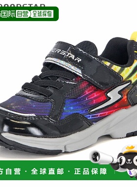 日本直邮MOONSTAR 儿童 SUPERSTAR SS K1241 Fast WD 黑色运动鞋