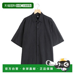 衬衫 日本直邮BLURHMS 男士 真丝混纺半袖 BHS26S036 清爽波纹质感