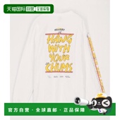 日本直邮CHUMS T恤 洽洽鸟 1h可退 男士 纯棉长袖 热狗主题印花