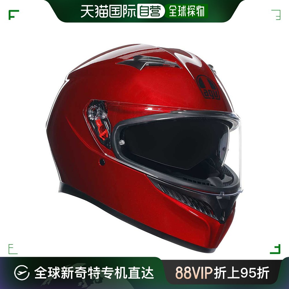 日本直邮日本直邮 AGV K3红色 全盔 四季舒适通风透气 XS 摩托车/装备/配件 摩托车头盔 原图主图