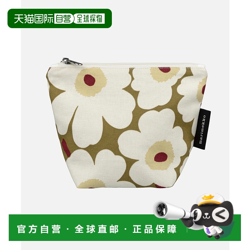 1h可退 日本直邮marimekko 女装 Mini Unikko 花卉图案化妆包 多