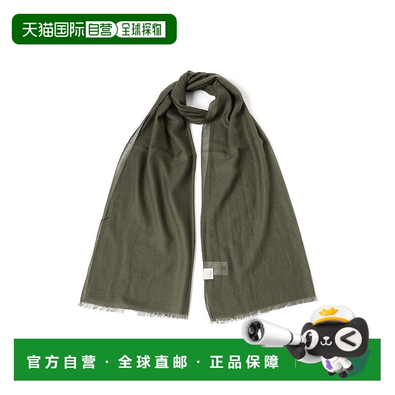 1h可退 日本直邮ANDREAS 男装 纯羊绒 实色围巾 软糯亲肤 意大利