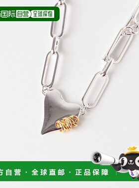 1h可退 日本直邮Lapuis 女士 大号爱心吊坠 粗链条choker项链 LWA