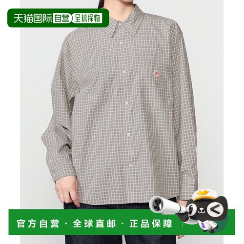 日本直邮Danton 女装 格纹长袖衬衫 BSB262L1040016