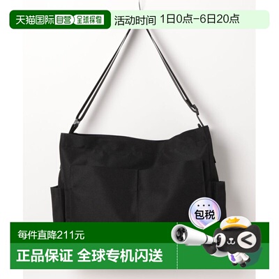 1h可退 日本直邮BEN DAVIS 男女通用大容量口袋帆布肩背包 209256