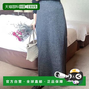 1h可退 日本直邮JUNOAH 千鸟格修身半身裙包臀裙