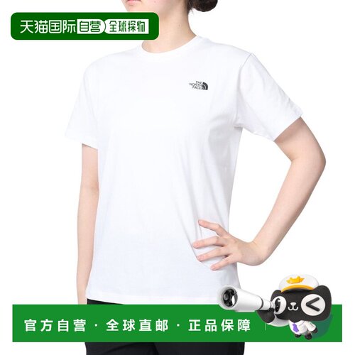 日本直邮THE NORTH FACE/北面T恤短袖宽松印花T恤女款NTW32333X-W