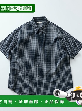 1h可退 日本直邮FREAK'S STORE 男士休闲格纹短袖衬衫 12052新款