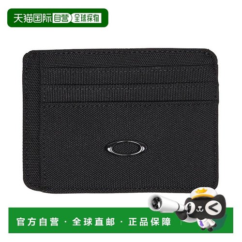 日潮跑腿Oakley欧克利 男女款卡钱包 黑色 F男款旅行卡包