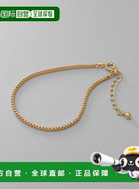 1h可退 日本直邮COCOSHNIK 女士银色设计链条威尼斯手链 GP 76741