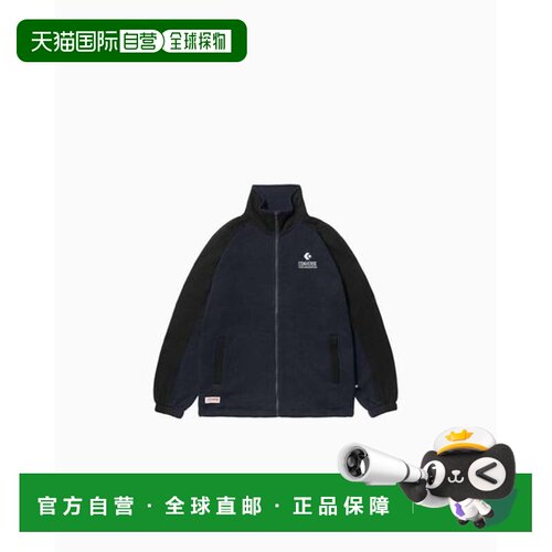 日本直邮Converse CV KNIT FLEECE JACKET MENS 深海军蓝/黑色 夹