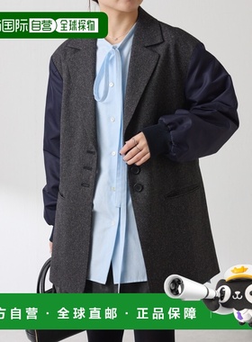 日本直邮COLLAGE GALLARDAGALANTE 女士 宽松版型 异材质拼接 半