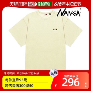 SS24 生态混合盒刺绣 NANGA 男式 1G804 日本直邮 NW2411 生 T恤