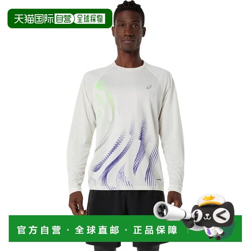 日本直邮ASICS ROAD GRAPHIC 网眼透气舒适跑步T恤 男款