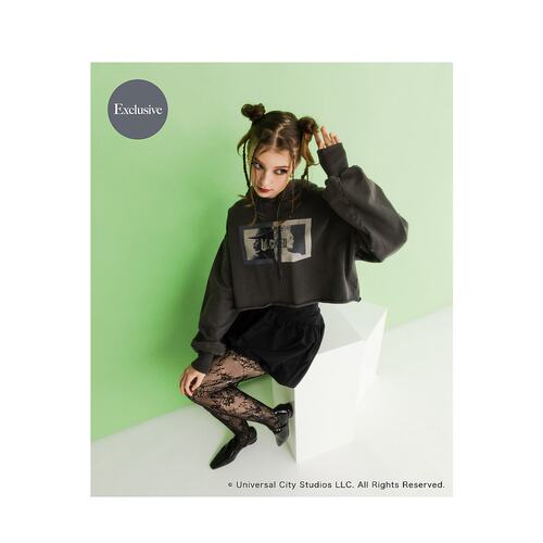 1h可退 日本直邮SENSE OF PLACE 女装 WICKED联名宽松短款连帽衫