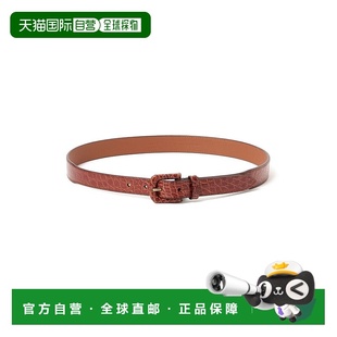 1h可退 日本直邮Anderson's 男士真皮鳄鱼纹皮革包裹搭扣腰带 215