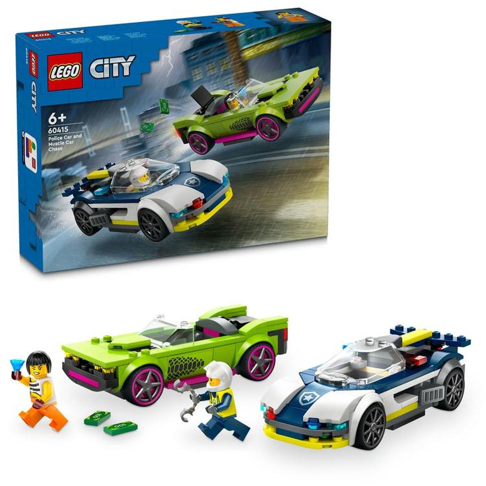 日本直邮LEGO 乐高LEGO城市系列警车追击肌肉车60415