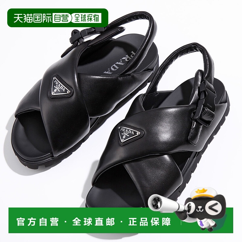 日本直邮PRADA 普拉达凉鞋 Monolith 2X3089 2DL8 男士三角徽标拍