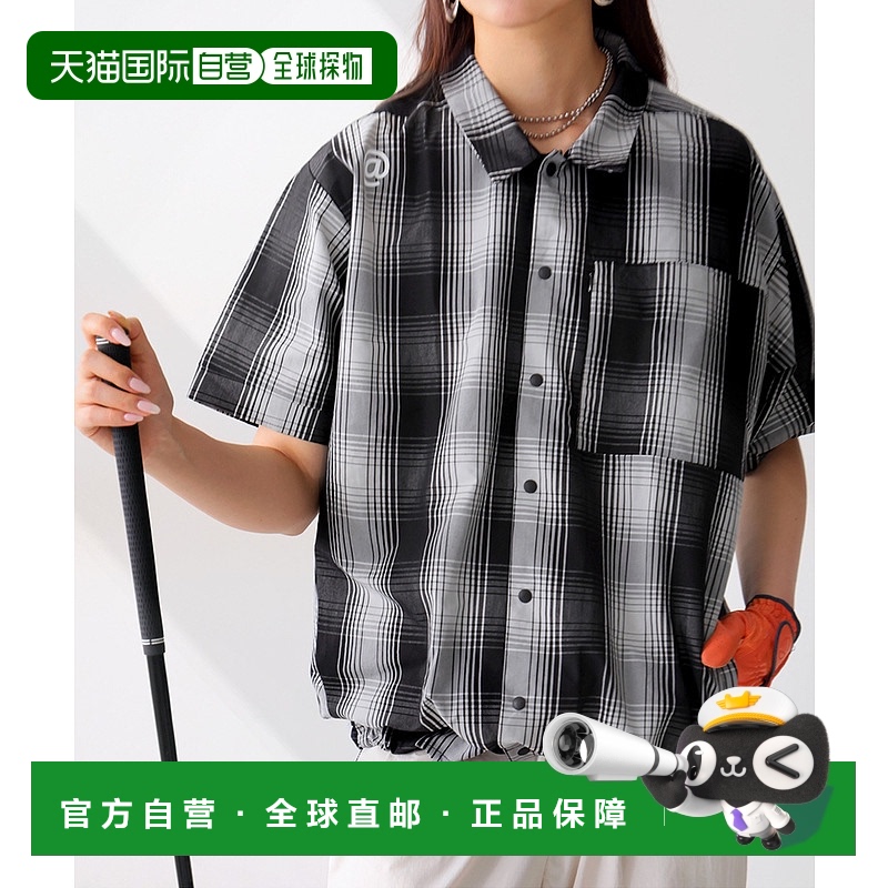 1h可退 日本直邮antiqua 男女同款格纹衬衫 ZST00065正品休闲时尚