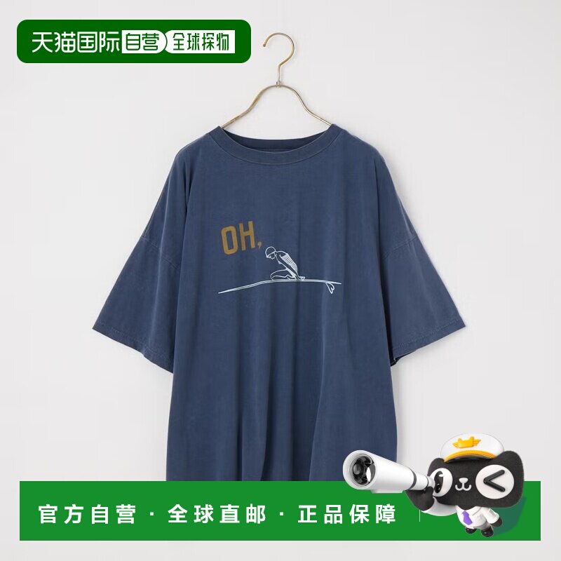 日本直邮REMI RELIEF 男士 全棉SP加工复古风大印花T恤 RN3038919