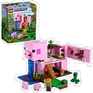 【日本直邮】LEGO乐高积木我的世界猪屋21170小颗粒拼插建筑玩具