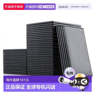 1片 Sanwa山业DVD盒 盒 50个 FCD039BK 厚7mm黑色200 日本直邮