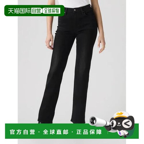 日本直邮levi’s 723 高腰直筒牛仔裤 黑色李维斯直筒裤