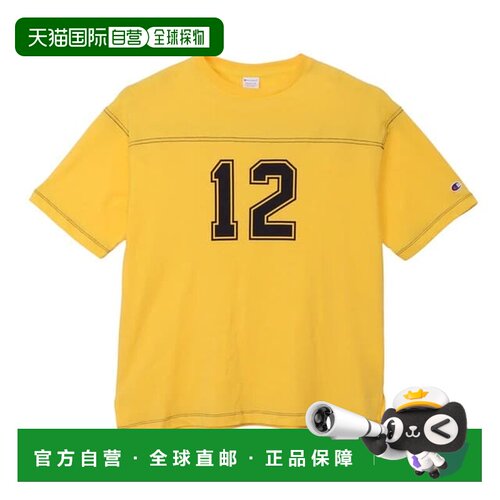 日本直邮Champion 女士足球T恤 CW-D315 Col.573 RETRO YELLOW 26