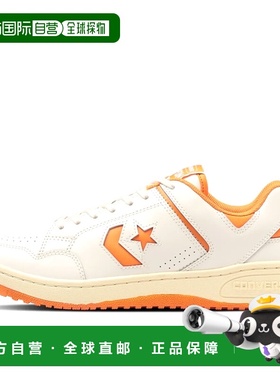 日本直邮匡威 Weapon CC OX 男士女士运动鞋低帮白色/橙色白色 34