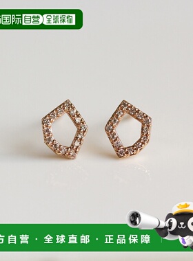 1h可退 日本直邮cui-cui 钻石耳钉 K10YG 〈Praline〉〈世界小〉