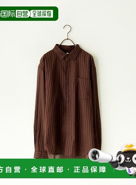 1h可退 日本直邮Noir Fabrik 男士长袖透气条纹衬衫 JFCM-PS42-01