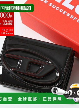 日本直邮DIESEL 1dr 三折零钱包 XS II X10391 P8008 女士椭圆形