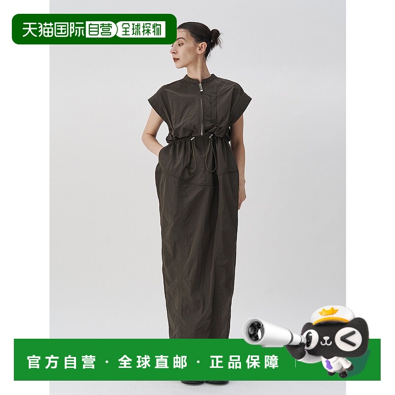 1h可退 日本直邮UN3D. 女士波浪线条无袖连衣裙 522540301501尼龙