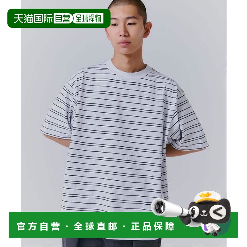 1h可退 日本直邮B.C STOCK C.B.P 边框圆领短袖T恤