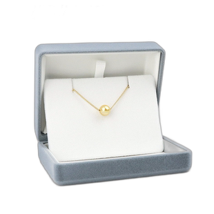 日本直邮Akoya珍珠 女士金色珍珠项链时尚百搭轻奢8.0-9.0mm