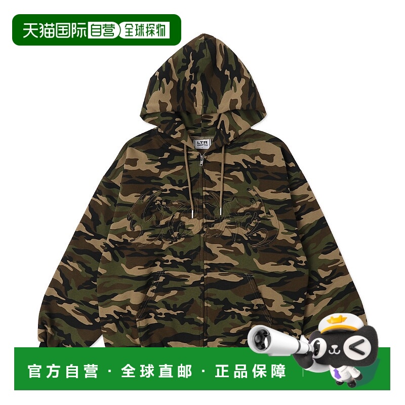 1h可退 日本直邮LTR DEPTH 男女同款迷彩图案拉链连帽卫衣 LD25SS